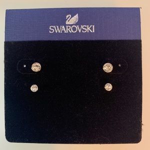Swarovski crystal stud earrings